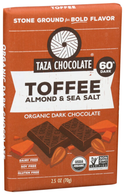 Taza Bar,Og2,Toffe,Almnd,Ssalt 2.5 Oz