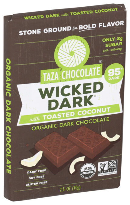 Taza Bar,Og2,Wckd Tostd Ccnut 2.5 Oz