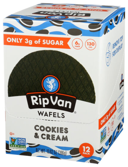 Ripvan Wafel,Cookies & Cream,Sgl 1.16 Oz