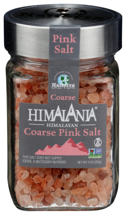 Natier Pink Salt,Gls Jar,Coarse 9 Oz