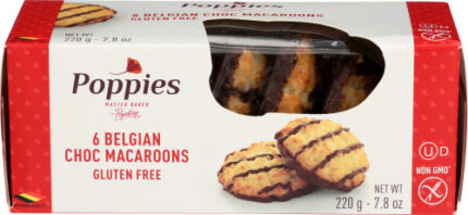 Poppies Cookie Macrn Choc Drzl 7.80 Oz