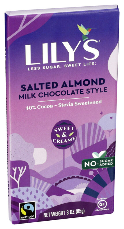 Lilys Bar,Slt Alm&Mlk,40%,Stvia 3 Oz