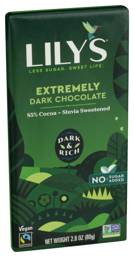Lilys Bar,Drk Choc,85%,Stevia 2.8 Oz