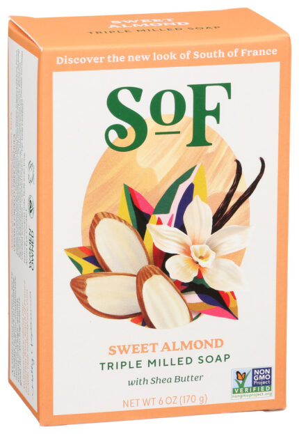 Southf Bar Soap,Sweet Almond 6 Oz