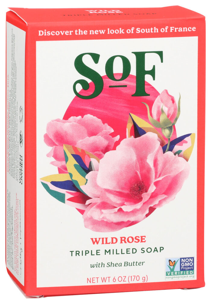 Southf Bar Soap,Wild Rose 6 Oz - Image 1
