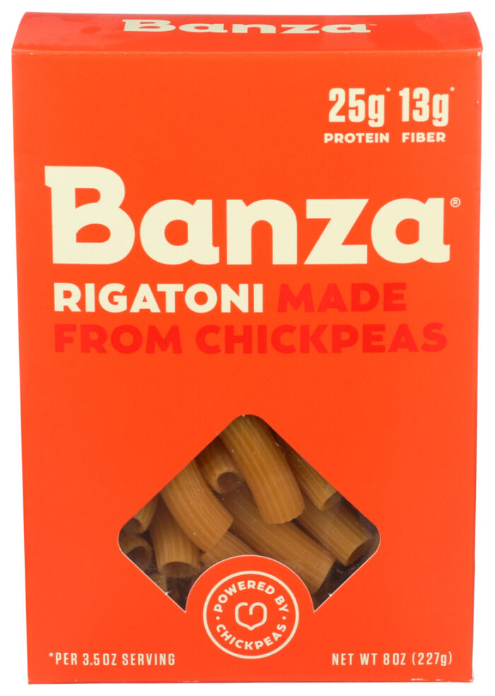 Banza Pasta,Chickpea,Rigatoni 8 Oz - Image 1