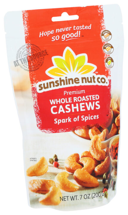 Sunnut Cashews,Spiced,Roasted 7 Oz