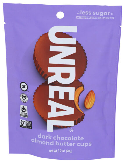 Unreal Cup,Drk Choc,Almond Btr 3.2 Oz