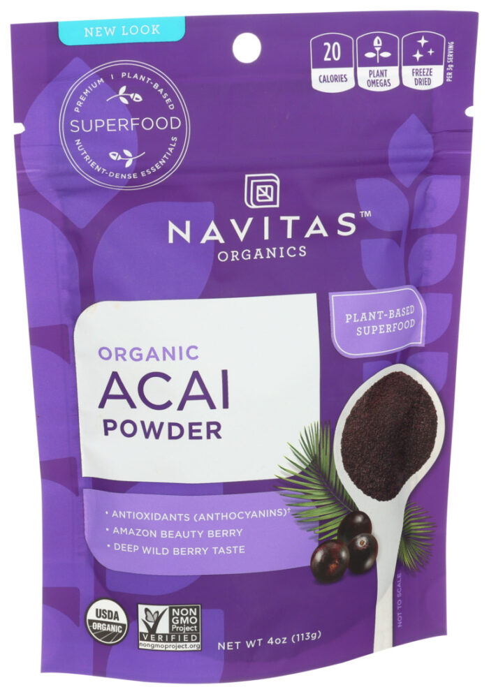 Naviog Acai Powder,Og2,Frz Dried 4 Oz - Image 1