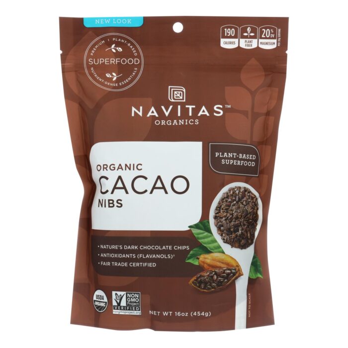 Naviog Cacao Nibs,Og1 16 Oz - Image 1