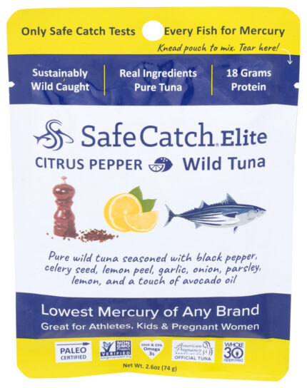 Safeca Tuna,Citrus Peppr,Pouch 2.6 Oz