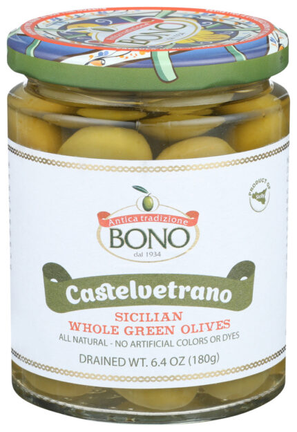 Bono Olives,Whole Green 6.4 Oz