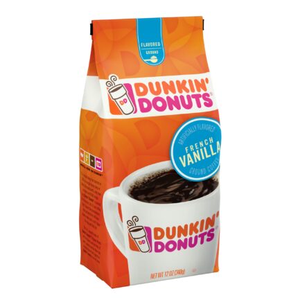 Dunkin' Donuts, French Vanilla Flavored Ground Coffee, Case Of 6, 12 Oz