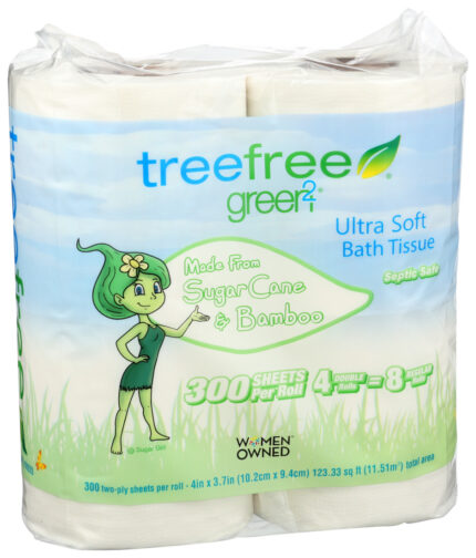 Green Bath Tissue,Ultra Soft 4 Pk