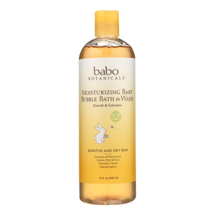 Babo Baby Bubble Bath,Oatmilk 15 Oz - Image 1