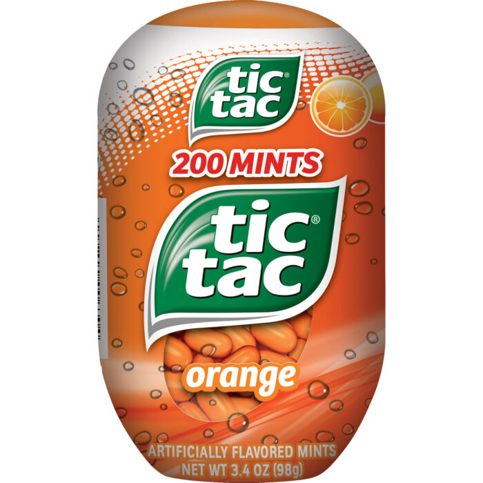 Tic Tac, Orange Artificially Flavored Mints, Case Of 4, 3.4 Oz - Image 1