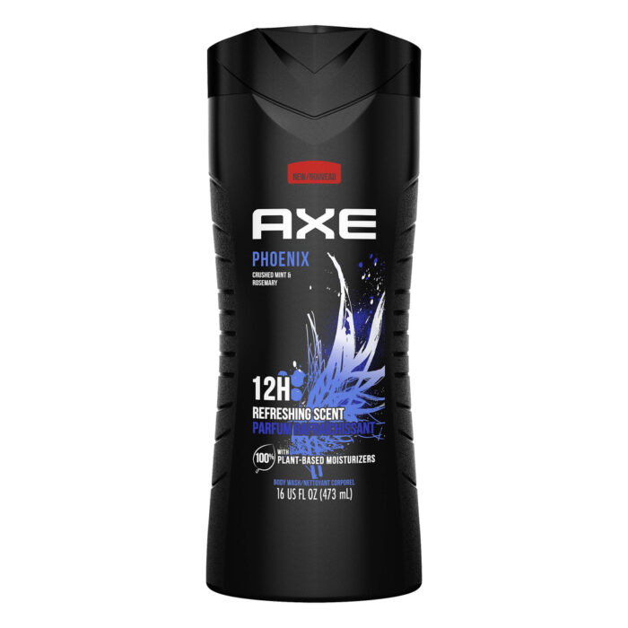 Axe, 12H Refreshing Scent Phoenix Crushed Mint And Rosemary Body Wash, Case Of 4, 16 Fl Oz - Image 1