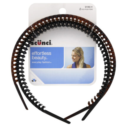 Scunci, Effortless Beauty Headbands, Case Of 3, 2 Ct