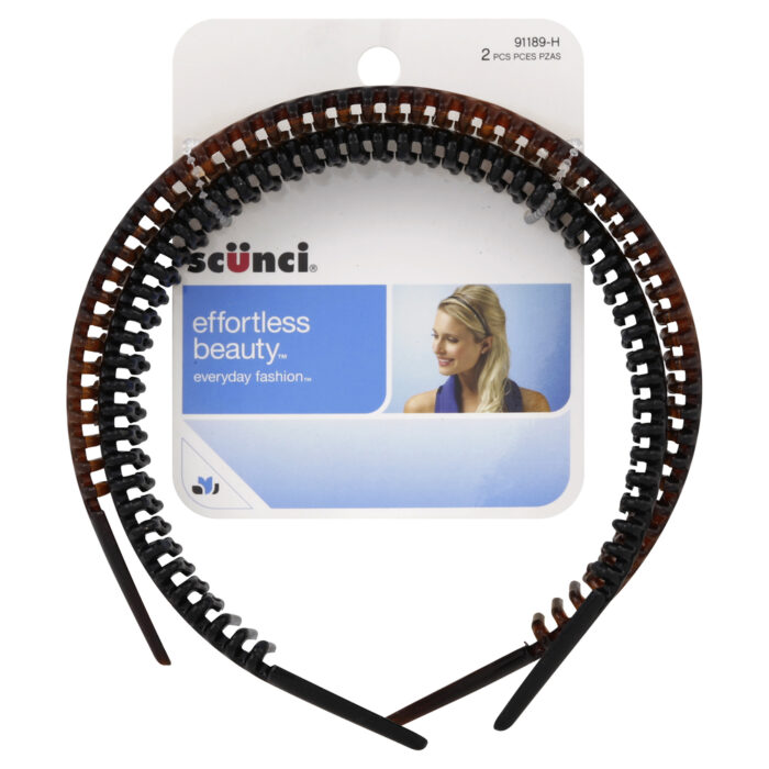 Scunci, Effortless Beauty Headbands, Case Of 3, 2 Ct - Image 1