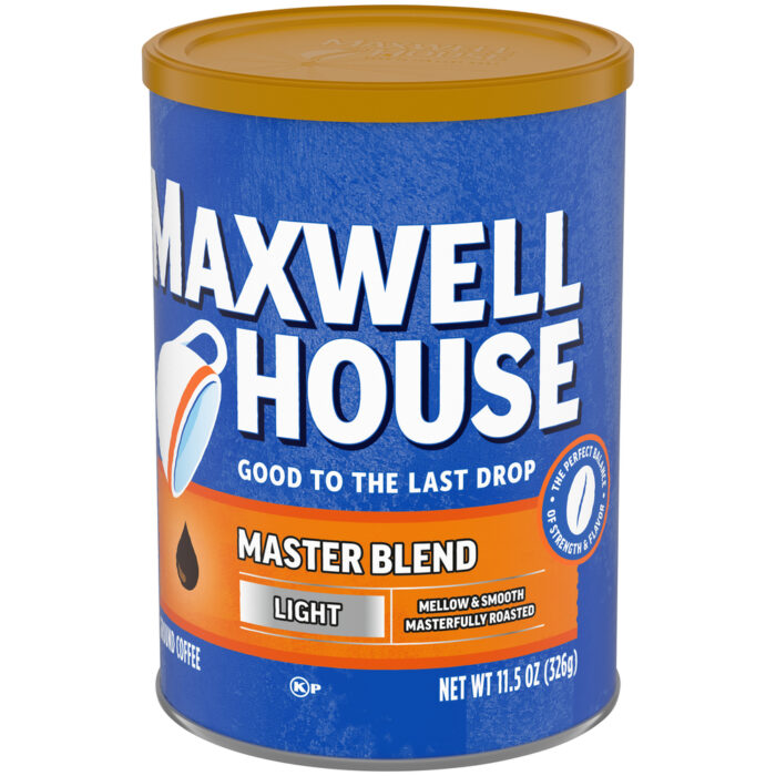 Maxwell House, Master Blend Light Ground Coffee Can, Case Of 6, 11.5 Oz - Image 1
