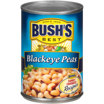Bush'S, Black-Eyed Peas Can, Case Of 12, 15.8 Oz