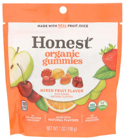 Honest Gummies Org Mixed Fruit 7 Oz