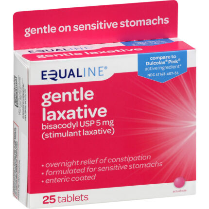 Equaline, Gentle Laxative Tablets, Case Of 6, 25 Ct