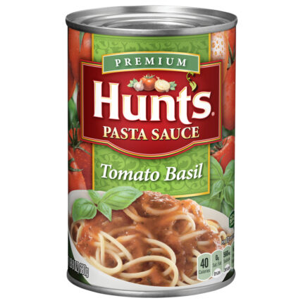 Hunt'S, Premium Tomato Basil Pasta Sauce, Case Of 12, 24 Oz