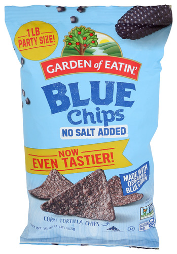 Garden Of Eatin Chip Blue No Salt 16 Oz