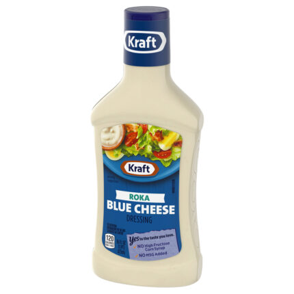 Kraft, Roka Blue Cheese Salad Dressing Bottle, Case Of 6, 16 Fl Oz