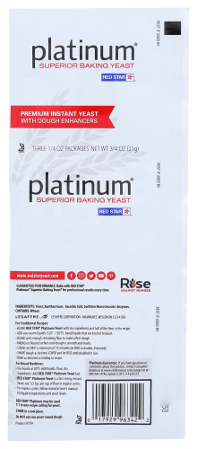 Red Star Platinum Yeast 3 Pk     .75 Oz 0.75 Oz