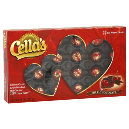 Cella'S, Delicious Cherries Covered With Real Milk Chocolate, Case Of 12, 11 Oz
