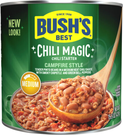 Bush'S, Chili Magic Campfire Style Medium Chili Starter, Case Of 12, 15.5 Oz