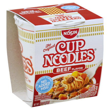 Nissin, Cup O Noodles Beef Cup, Case Of 12, 2.25 Oz