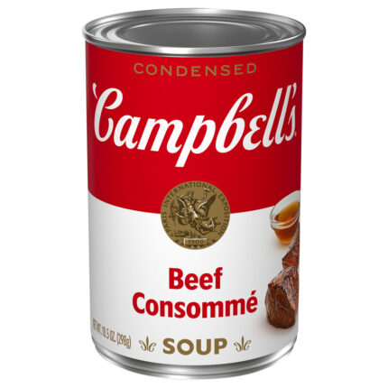 Campbell'S, Condensed Beef Consomme Soup, Case Of 12, 10.5 Oz
