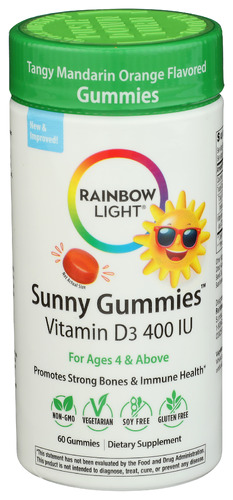 Rainbow Light Gummy Vtmn D Sunny 400Iu 60 Pc