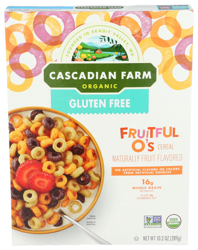 Cascadian Farm Cereal Fruitful O 10.20 Oz