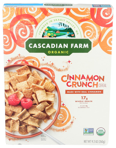 Cascadian Farm Cereal Cnnmn Crunch 9.20 Oz