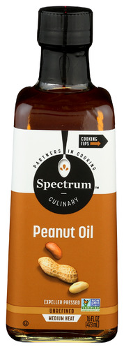 Spectrum Naturals Oil Peanut Unrefined 16 Fo