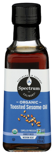 Spectrum Naturals Oil Sesame Toasted Org 8 Fo