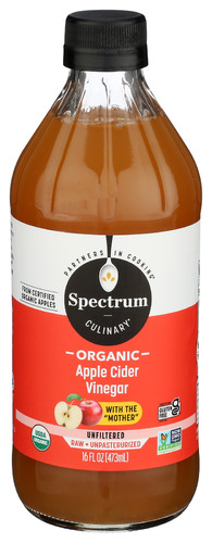 Spectrum Naturals Vinegar Apple Cider Unfl Org 16 Oz