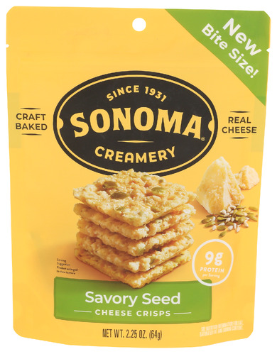Sonoma Creamery Crisps Savory Seed Cheese 2.25 Oz
