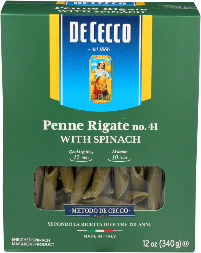De Cecco Pasta Spnch Penne Rigate 12 Oz