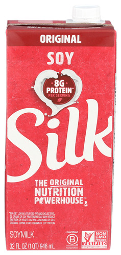 Silk Silk Soymilk Asptc Plain 32 Fo