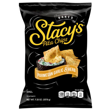 Stacy`S, Parmesan Garlic And Herb Pita Chips, Case Of 12, 7.33 Oz