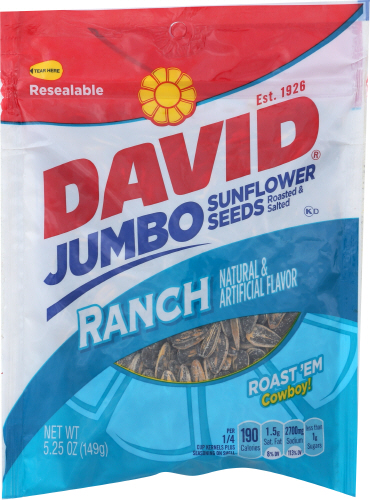 David Sunflwr Seeds Ranch 5.25 Oz
