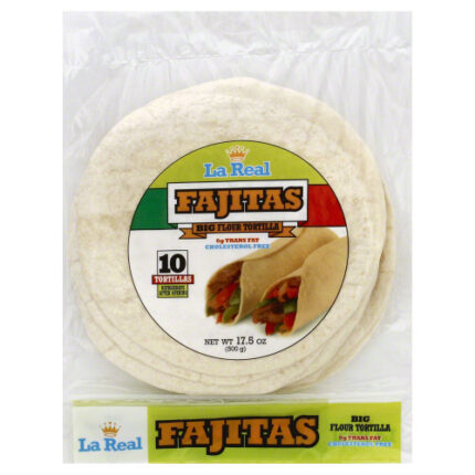 La Real Tortilla Fajita Flour 8In 17.50 Oz