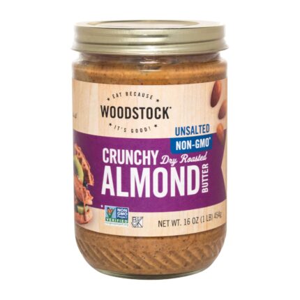 Wodstk Almond Btr,Crnch,Ns 16 Oz