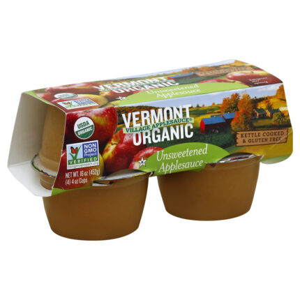 Vilage Applesauce,Og2,Unsweetnd 4/4 Oz