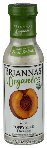 Briannas Dressing Poppy Seed Org 10 Oz